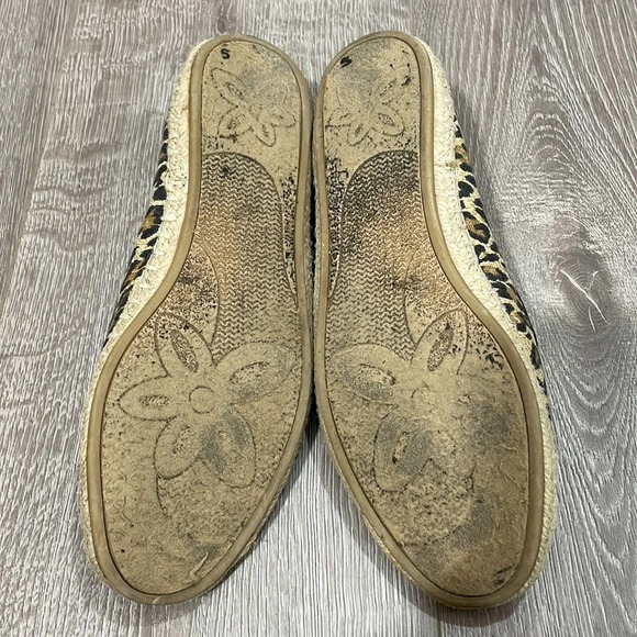 Cliffs by White Mountain Leopard Print Espadrille Flats 8M - Picture 8 of 12